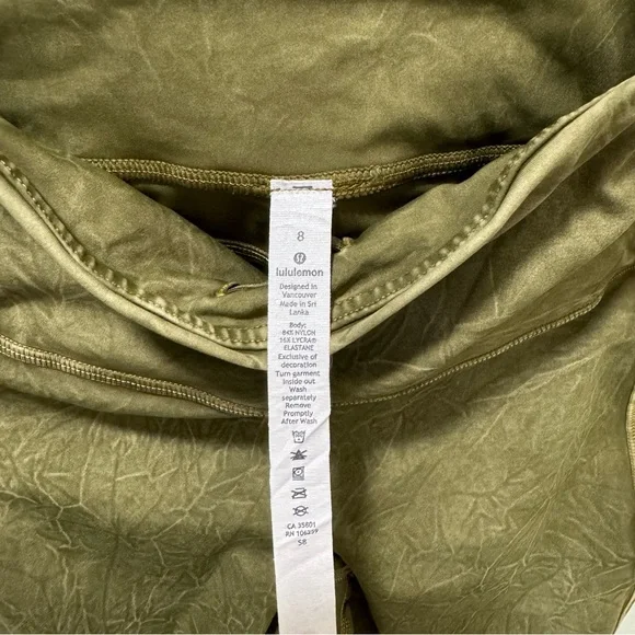 Lululemon Fast and Free High Rise Tight 25” Ice Dye Leggings Women’s Size 8 - Picture 5 of 6